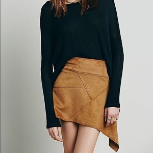Free People by Liberty Garden Vegan Suede Skirt